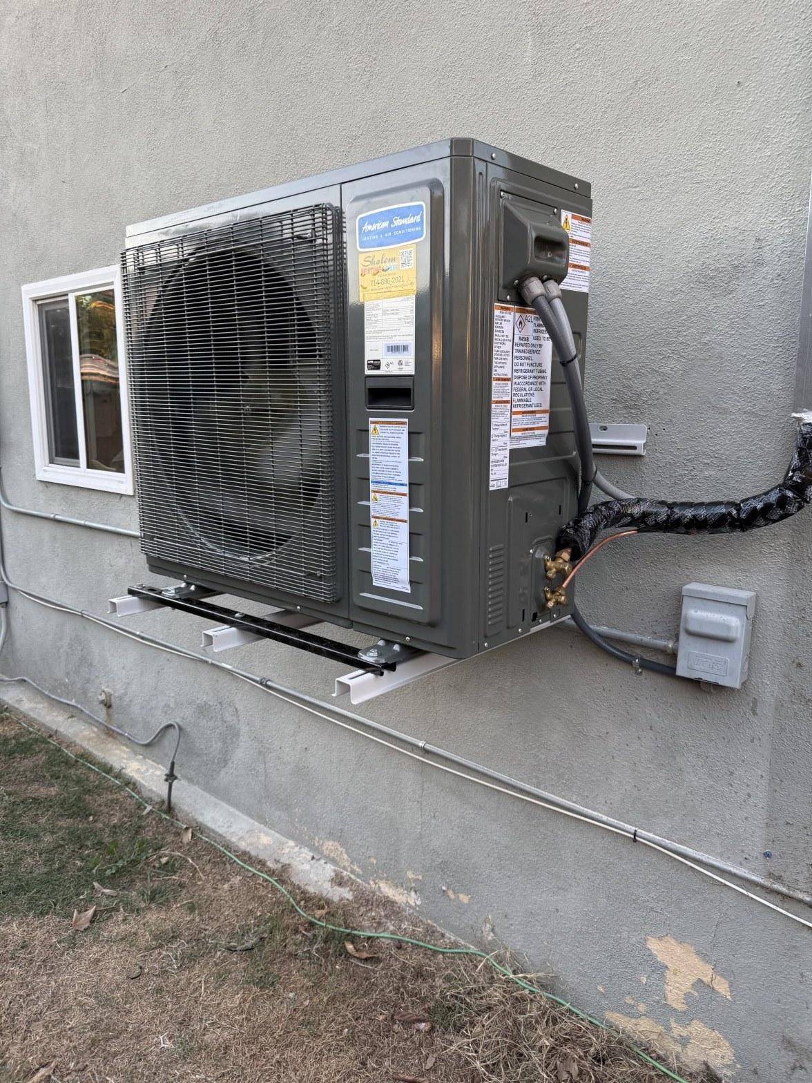 Completed ac repair work at Shalom Heating & Air