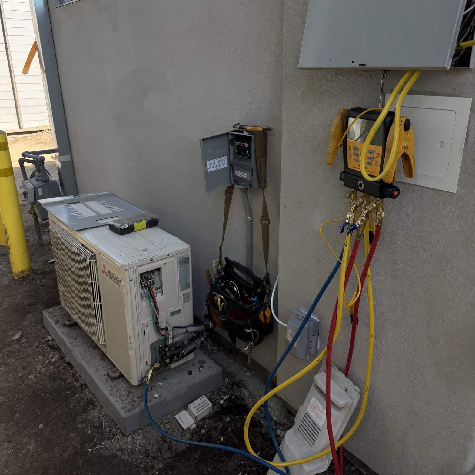 Completed ac repair work at Shalom Heating & Air