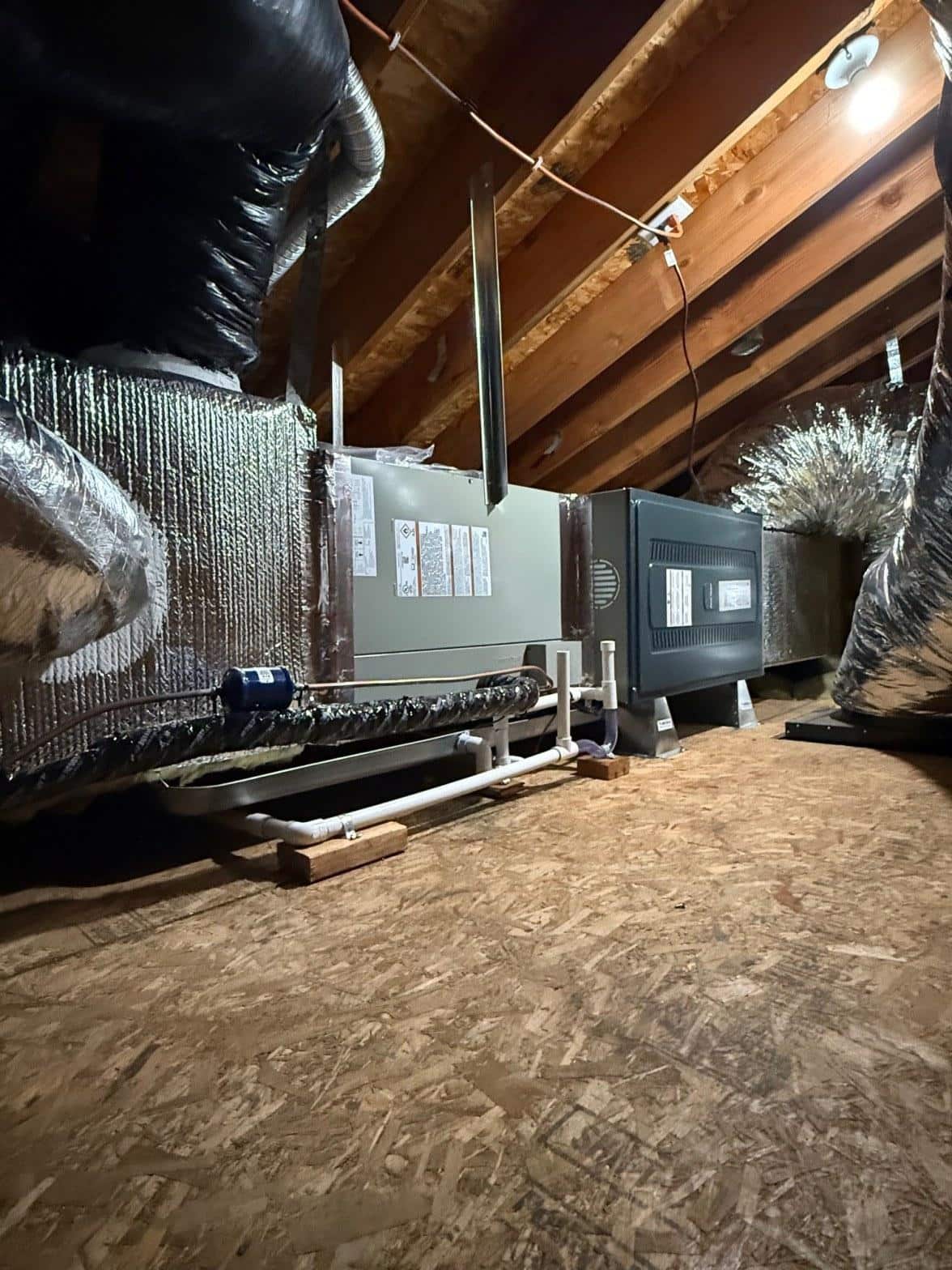 Completed furnace repair work at Shalom Heating & Air
