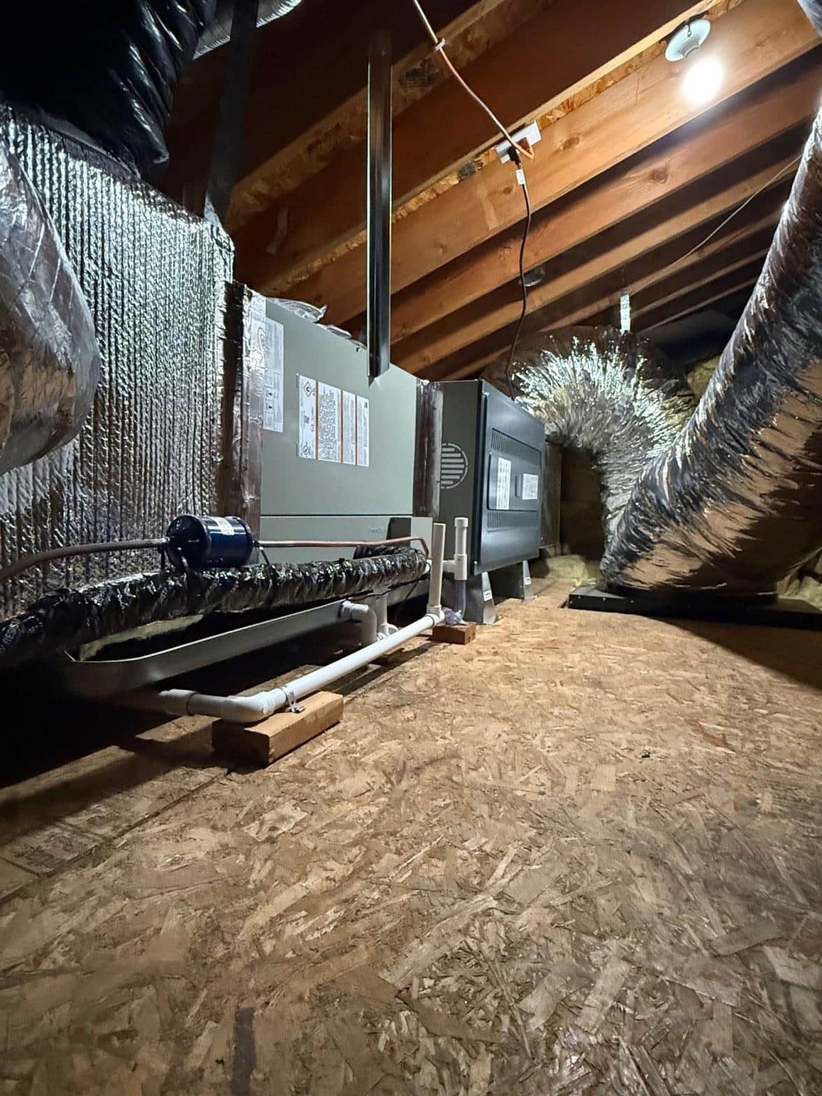 Completed furnace repair work at Shalom Heating & Air