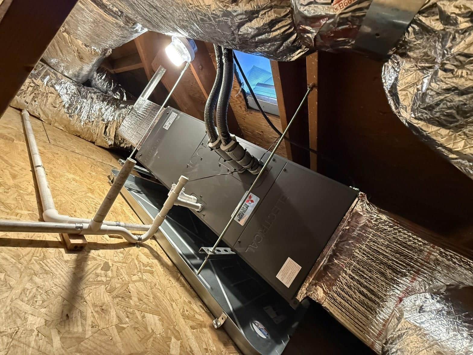 Completed furnace repair work at Shalom Heating & Air