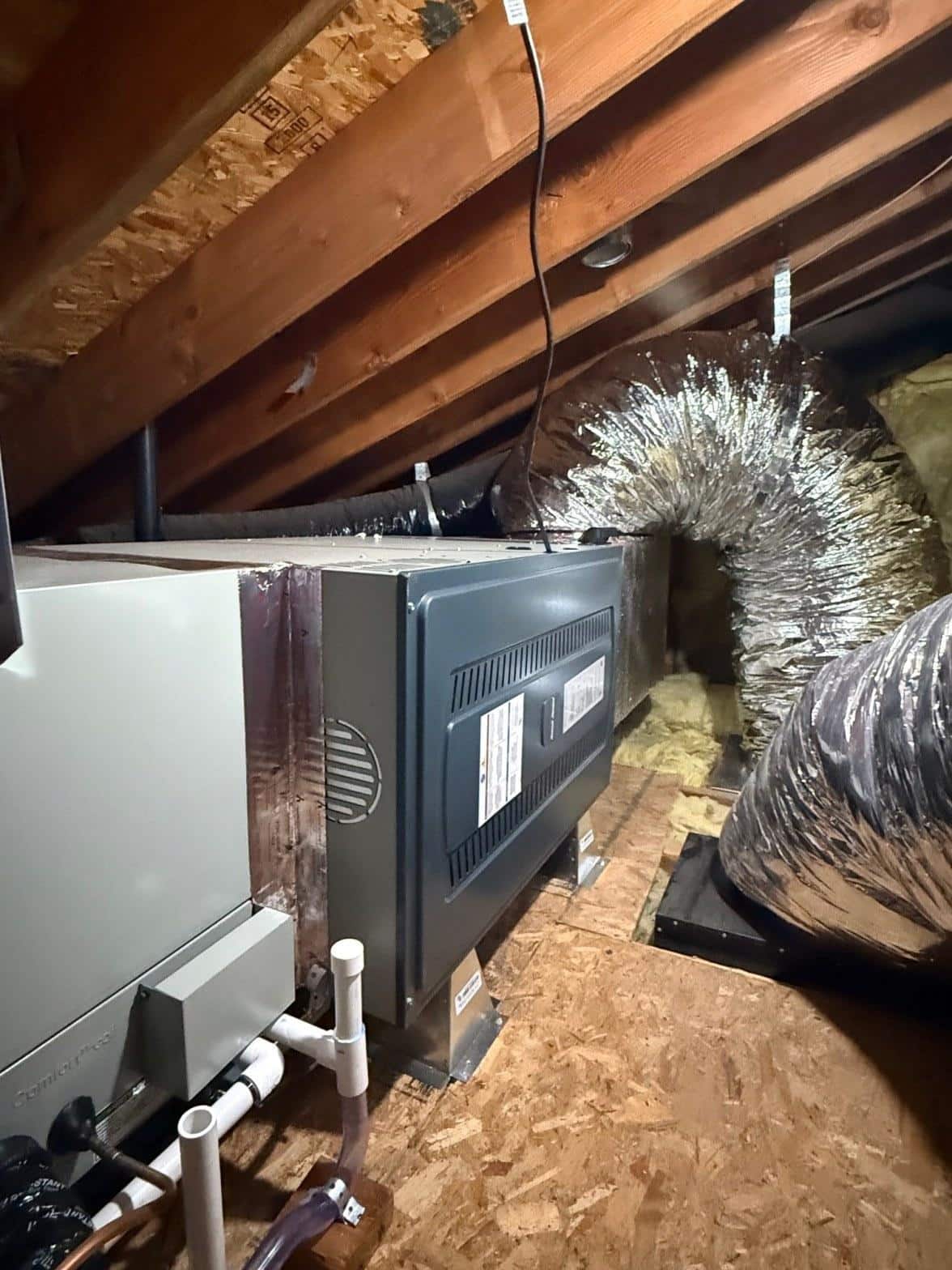 Completed furnace repair work at Shalom Heating & Air
