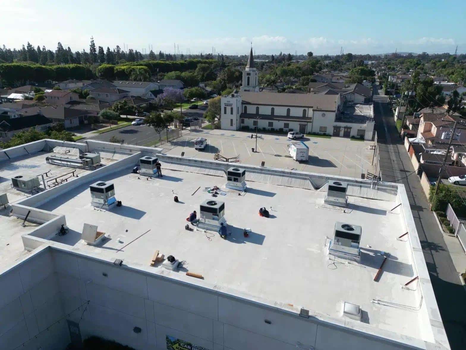 Completed air conditioning installation repair maintenance work at Shalom Heating & Air