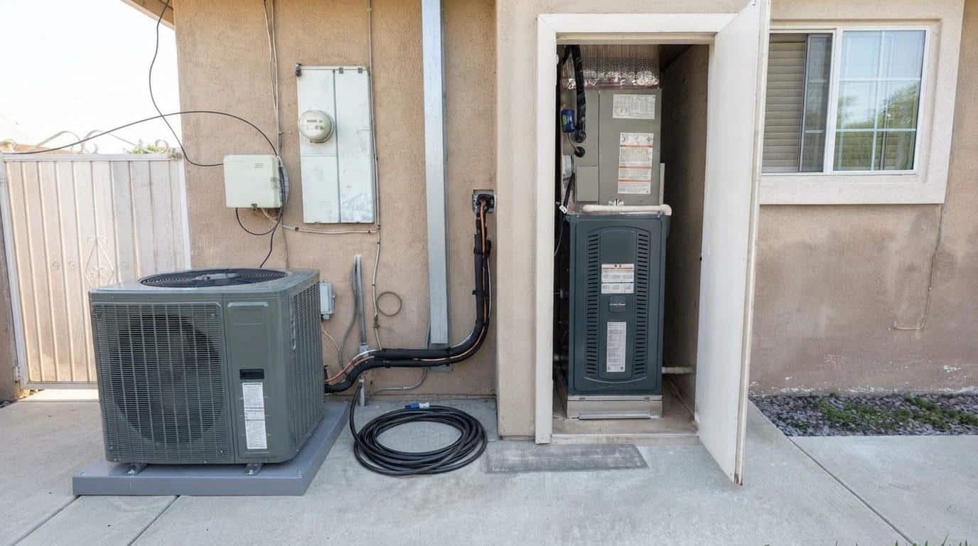 Completed furnace repair work at Shalom Heating & Air