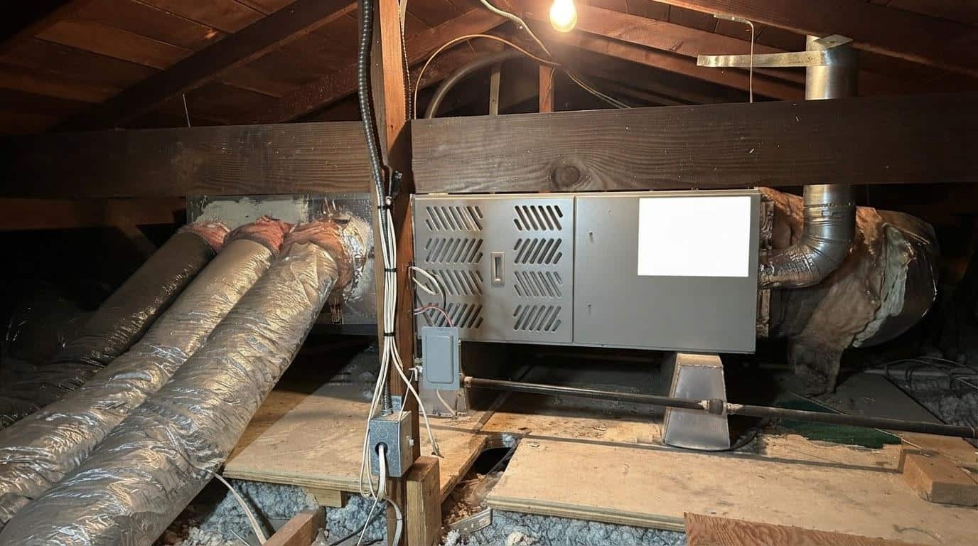 Completed furnace repair work at Shalom Heating & Air